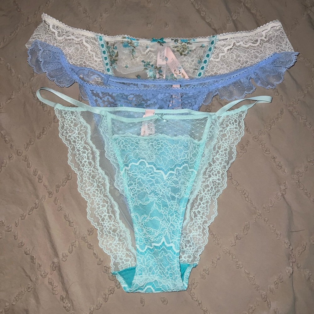 Victorias Secret Size XL Blue Underwear Bundle